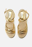 Mangar&aacute; Angico Women&#039;s Leather Sandals Golden 38