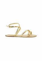 Mangar&aacute; Angico Women&#039;s Leather Sandals Golden 42