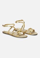 Mangar&aacute; Angico Women&#039;s Leather Sandals Golden 42