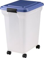 Merkloos Bewaarcontainer Luchtdicht Transparant / Blauw 45 LTR 46X33,5X50 CM