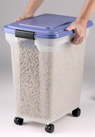 Merkloos Bewaarcontainer Luchtdicht Transparant / Blauw 45 LTR 46X33,5X50 CM