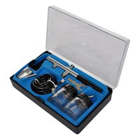 Airbrush Compressorset met 2 pistolen