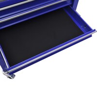 Gereedschapswagen met 4 lades staal blauw