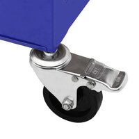 Gereedschapswagen met 4 lades staal blauw