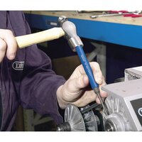 Koudbeitel en drevel set blauw 12-dlg 26557