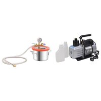 Vacu&uuml;mkamer met 2-traps pomp 3,7 L