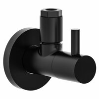 Hoeksifon met rozet MS 10 mm Q zwart