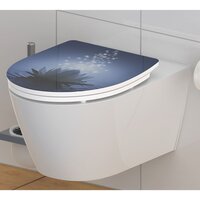 Toiletbril met soft-close WATER LILY duroplast hoogglans