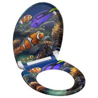 Toiletbril met soft-close SEA LIFE duroplast met print