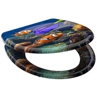 Toiletbril met soft-close SEA LIFE duroplast met print