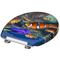 Toiletbril met soft-close SEA LIFE duroplast met print