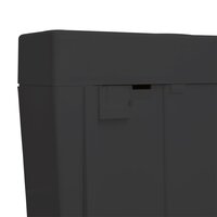 Toiletstortbak met watertoevoer onderin 3/6 L zwart