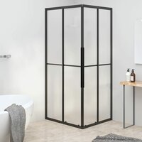 Douchecabine 80x70x180 cm mat ESG zwart