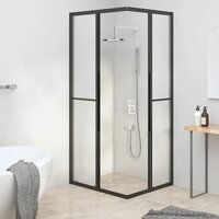 Douchecabine 80x70x180 cm mat ESG zwart
