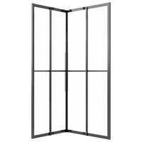 Douchecabine 80x70x180 cm mat ESG zwart