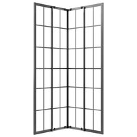 Douchecabine 80x80x180 cm mat ESG zwart