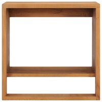 Handdoekenrek wandmontage 35x20x35 cm massief teakhout