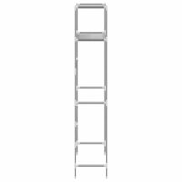 Wasmachinerek 2-laags 69x28x143 cm ijzer grijs