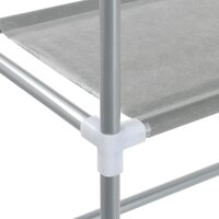 Wasmachinerek 2-laags 69x28x143 cm ijzer grijs