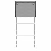 Opbergrek voor boven wasmachine 2-laags 71x29,5x170,5 cm grijs