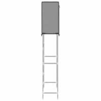 Opbergrek voor boven wasmachine 2-laags 71x29,5x170,5 cm grijs