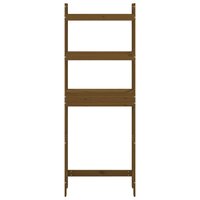 Toiletrek 63x26x171 cm massief grenenhout honingbruin