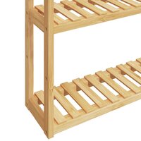 Badkamerrek 3-laags wandmontage 60x15x54 cm bamboe