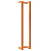 Handdoekenrek 23x18x110 cm massief grenenhout wasbruin