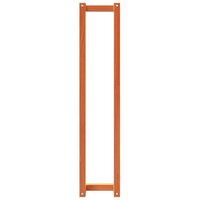 Handdoekenrek 23x18x110 cm massief grenenhout wasbruin