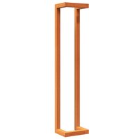 Handdoekenrek 23x18x110 cm massief grenenhout wasbruin