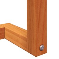 Handdoekenrek 23x18x110 cm massief grenenhout wasbruin