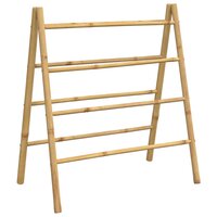Handdoekladder met 4 sporten 90x50x100 cm bamboe