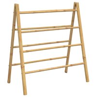 Handdoekladder met 4 sporten 90x50x100 cm bamboe