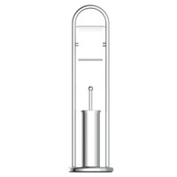 Toiletset 2-in-1 vrijstaand chroomkleurig