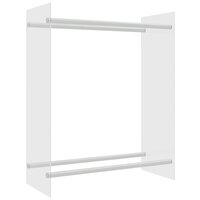 Haardhoutrek 80x35x100 cm gehard glas transparant