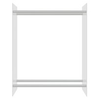 Haardhoutrek 80x35x100 cm gehard glas transparant