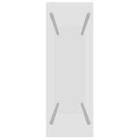 Haardhoutrek 80x35x100 cm gehard glas transparant