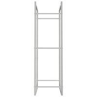 Haardhoutrek 50x28x94 cm roestvrij staal