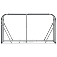 Haardhoutopslag 180x45x100 cm gegalvaniseerd staal antraciet