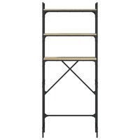 Wasmachinerek 67x25x163 cm bewerkt hout sonoma eikenkleurig