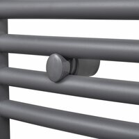 Radiator / handdoekenrek gebogen 480x480 mm grijs