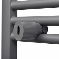 Radiator / handdoekenrek gebogen 480x480 mm grijs