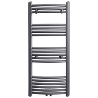 Radiator / handdoekenrek gebogen 500x1160 mm grijs