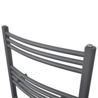 Radiator / handdoekenrek gebogen 500x1160 mm grijs