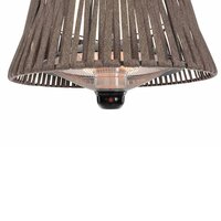 Hangende verwarmer Artix Corda 1800 W halogeen bruin
