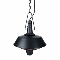 Hangende verwarmer Indus 2100 W halogeen zwart RSH16