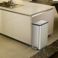 Pedaalemmer Ecoslim 2x20 L matzilverkleurig
