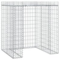 Schanskorf voor vuilnisbak 110x91x120 cm gegalvaniseerd ijzer