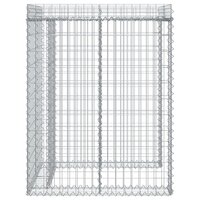 Schanskorf voor vuilnisbak 110x91x120 cm gegalvaniseerd ijzer