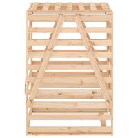 Containerberging 84x90x128,5 cm massief grenenhout